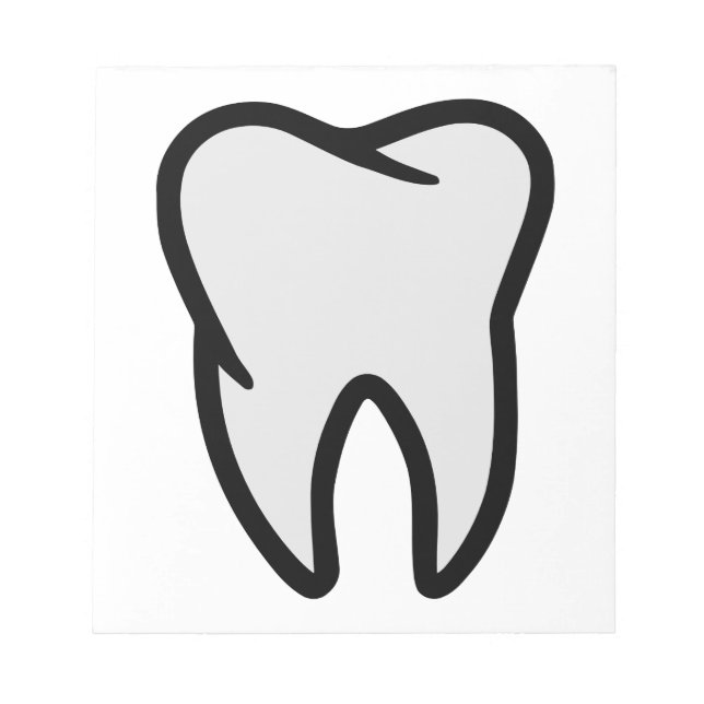 Bloco De Notas Símbolo dos dentes (Frente)