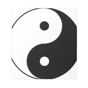 Bloco De Notas Símbolo Filosófico Motivacional Yin e Yang