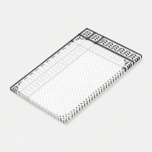 Bloco De Notas Símbolo Keffiyeh do Padrão de Resistência Palestin