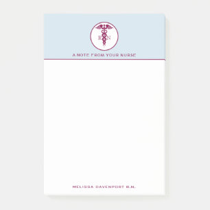 Bloco De Notas Símbolo Médico Simples de Caduco Vermelho