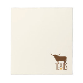 Bloco De Notas Símbolos do Texas, Longhorn, castanhos