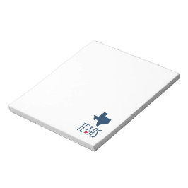 Bloco De Notas Símbolos do Texas, Texas, azul naval