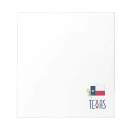 Bloco De Notas Símbolos do Texas, Texas Flag e Yellow Rose