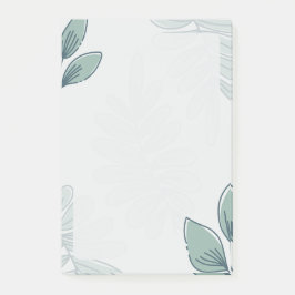 Bloco De Notas Simple Leaf Pattern Notes