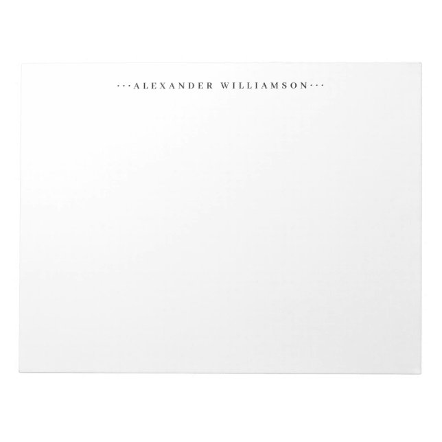 Bloco De Notas Simples Classic Minimalist Basic Dots Professional (Frente)