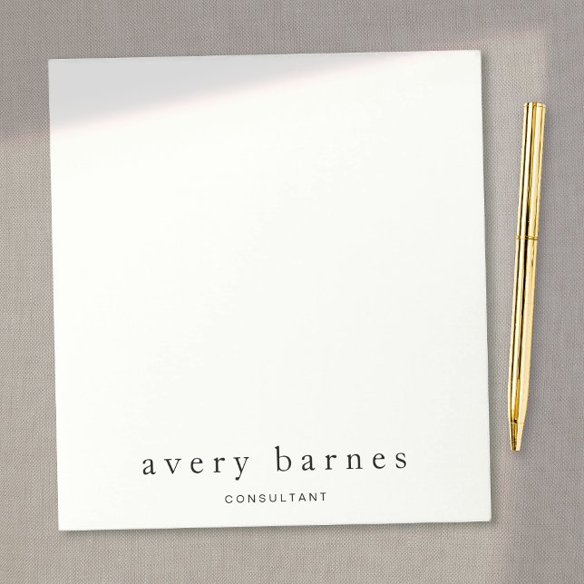 Bloco De Notas Simples criativo técnico moderno (Criador carregado)