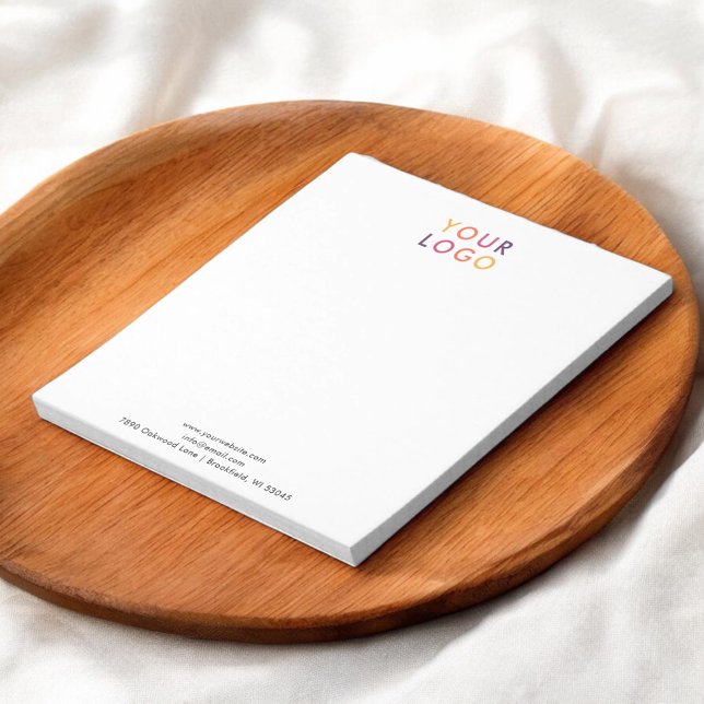 Bloco de notas simples de código QR de logotipo co (Criador carregado)