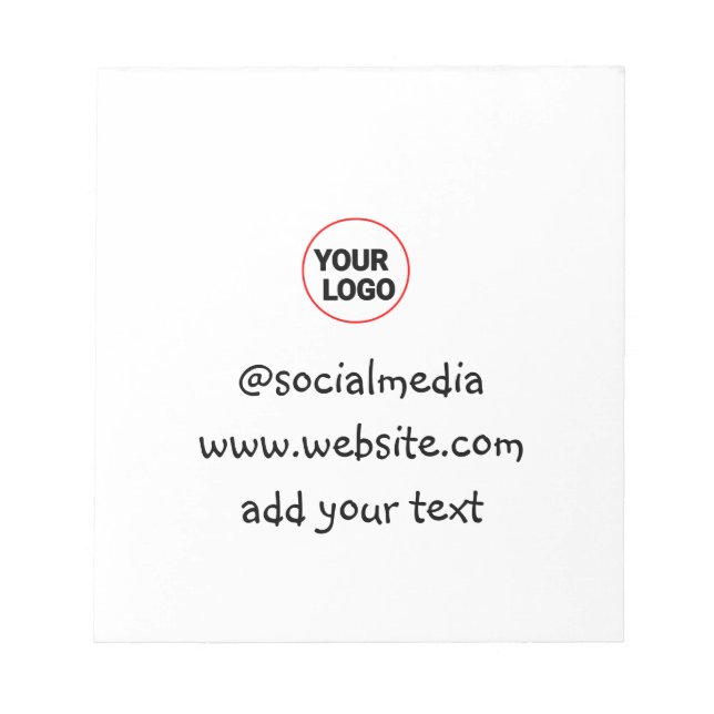Bloco De Notas simples e minimamente personalizado adicione o end (Frente)