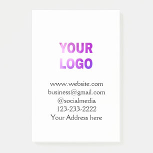 Bloco De Notas simples e mínimo adicione seu logotipo/design aqui