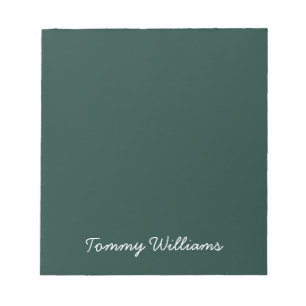 Bloco De Notas Simples Emerald Green Professional