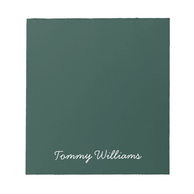 Bloco De Notas Simples Emerald Green Professional (Frente)
