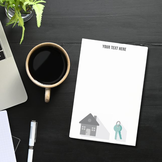 Bloco De Notas Simples House Keys Imóveis (Criador carregado)