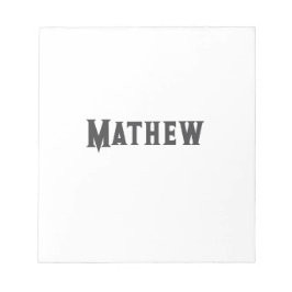 Bloco De Notas simples letra inicial monograma adicionar sua letr