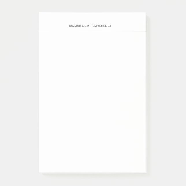 Bloco De Notas Simples minimalista profissional moderno (Frente)