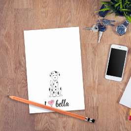 Bloco De Notas Simples Monograma - Na moda Dalmático