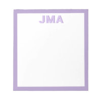 Simples Monograma Roxo Moderno