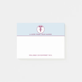 Bloco De Notas Simples Símbolo Médico da Enfermeira Vermelha