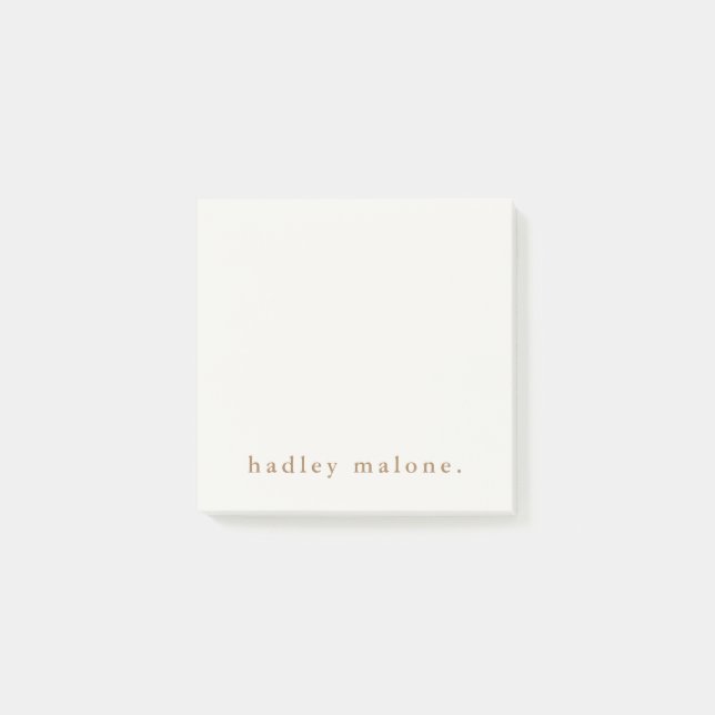 Bloco De Notas Simples Tipografia Boho  (Frente)