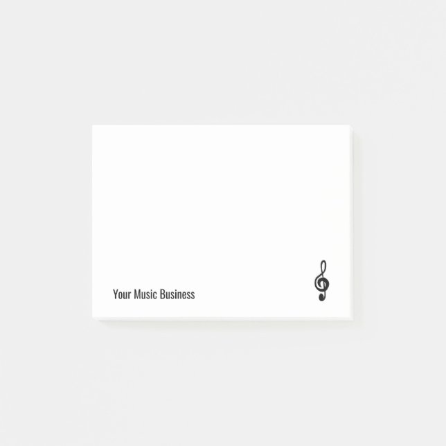 Bloco De Notas Simples Tremor Símbolo Musical Limpo (Frente)