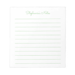 Bloco De Notas Simplesmente Elegante Sabugueiro Verde Personaliza