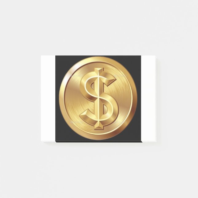 Bloco De Notas Sinal de Dólar (Frente)