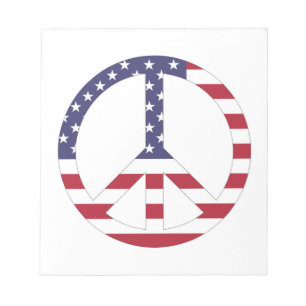 BLOCO DE NOTAS SINAL DE PAZ DO BANCO AMERICANO