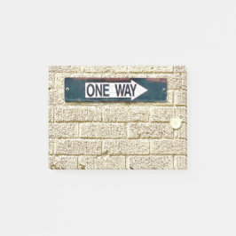 Bloco De Notas Sinal de Unidirecional Brick Sinalização Industria