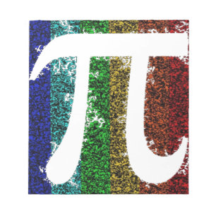 Bloco De Notas Sinal do Pi do arco-íris