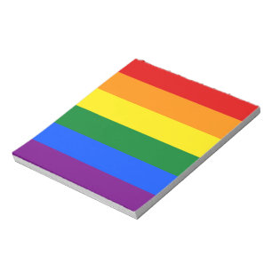 Bloco De Notas Sinalizador Orgulho gay do arco-íris LGBT