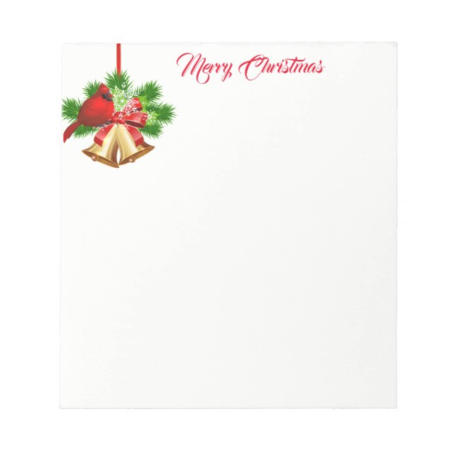 Bloco De Notas Sinos de Notepad de Natal (Frente)