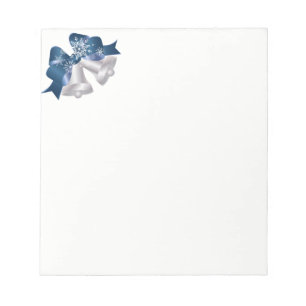 Bloco De Notas Sinos Notepad-Silver de Natal