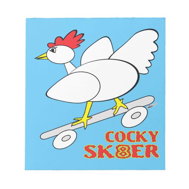 Bloco De Notas Skater Cocky (Frente)