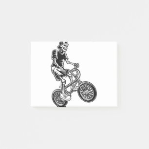 Bloco De Notas Skeleton Biking Skeleton toca bicicleta