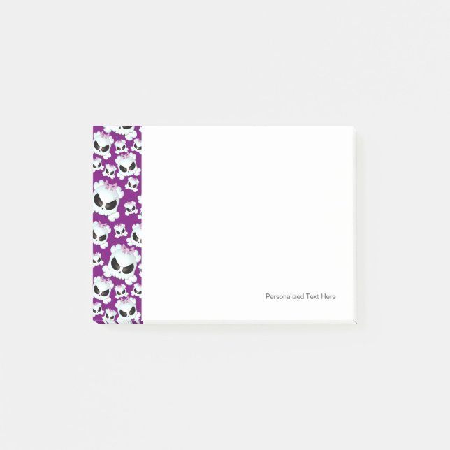 Bloco De Notas Skullz feminino (Frente)