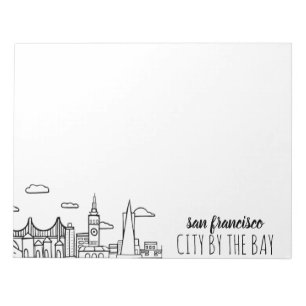 Bloco De Notas Skyline de San Francisco