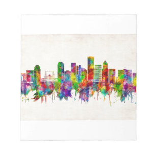 Bloco De Notas Skyline Portland Oregon