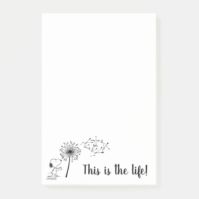 Bloco De Notas Snoopy Com Dandelion (Frente)