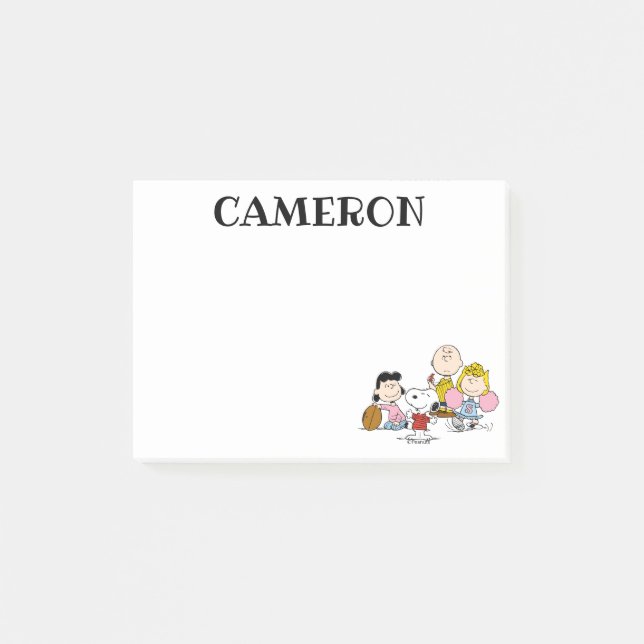 Bloco De Notas Snoopy e Gang Play Futebol (Frente)