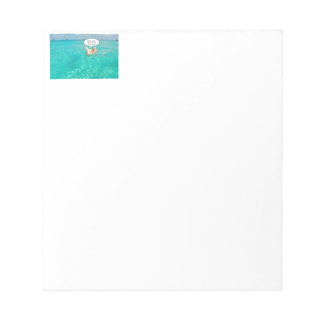 Bloco De Notas Snorkel Pig (Frente)