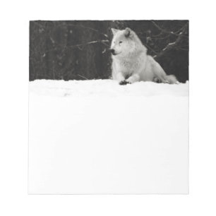 Bloco De Notas Snow Wolf