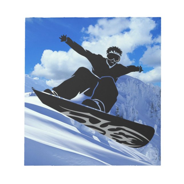 Bloco De Notas snowboarder (Frente)