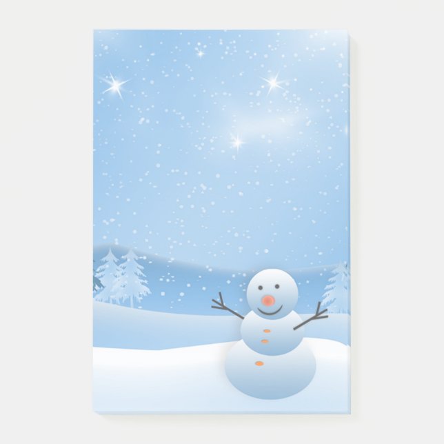 Bloco De Notas Snowman (Frente)