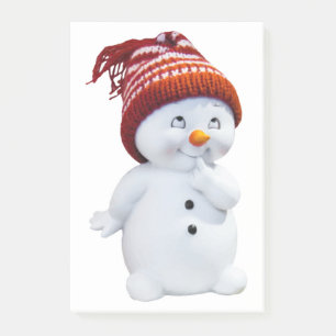 BLOCO DE NOTAS SNOWMAN BONITO