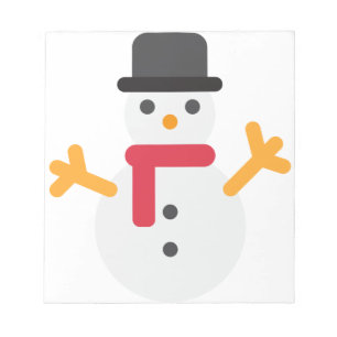 Bloco De Notas snowman emoji de natal