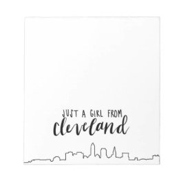 Bloco De Notas Só uma garota de Cleveland