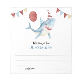 Bloco De Notas Sob a mensagem da cápsula do dia de aniversário do