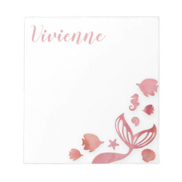 Bloco De Notas Sob o mar Sereia