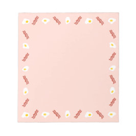 Bloco De Notas Sobre Bacon e Ovos