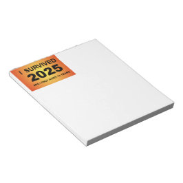 Bloco De Notas Sobrevivi 2025