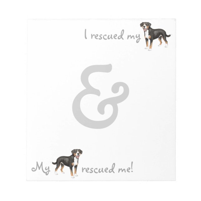 Bloco De Notas Socorro Entlebucher Mountain Dog (Frente)